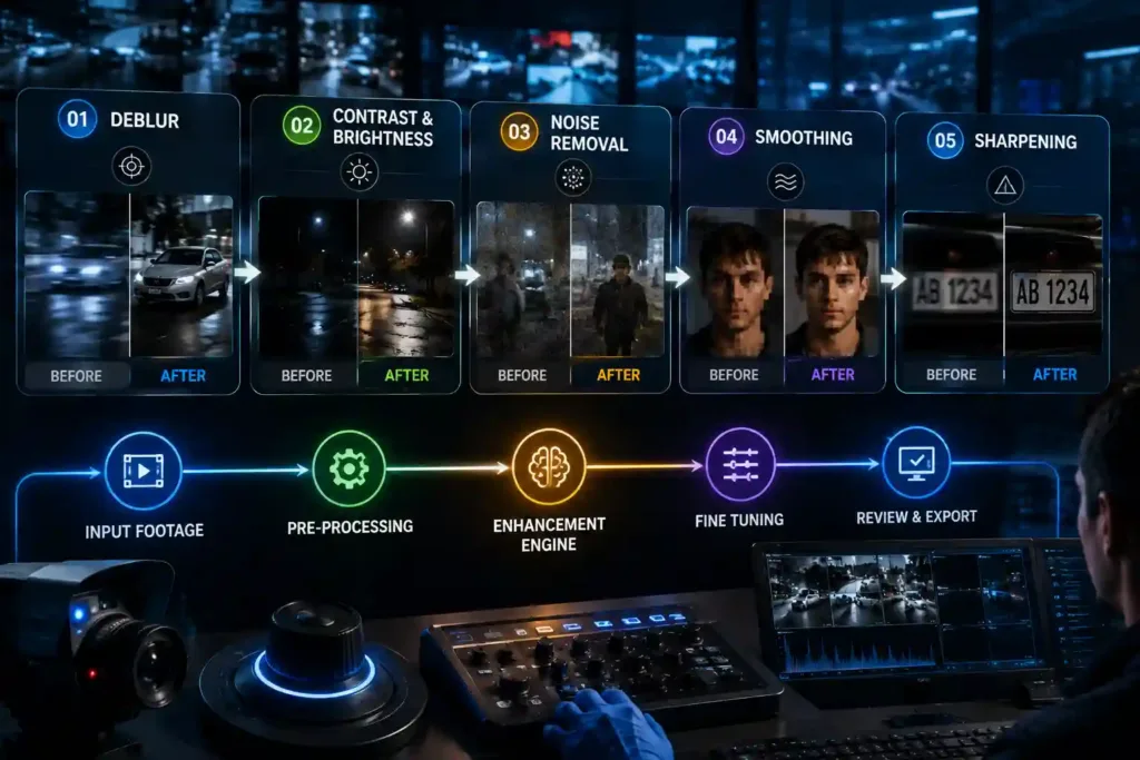 diagram of Forensic Video Enhancement Software