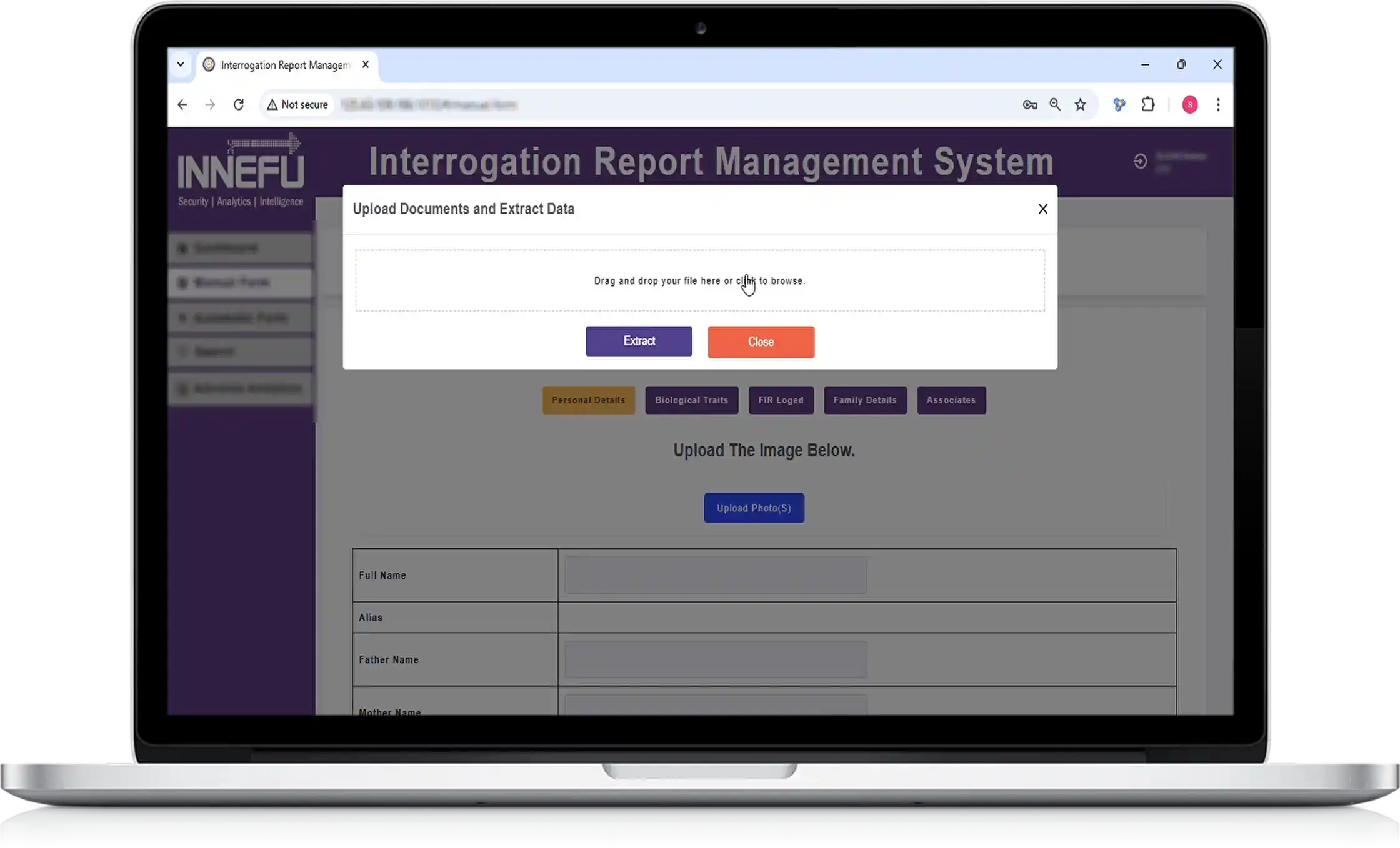 IRMS Bulk Handling and Analysis of Police Dossiers