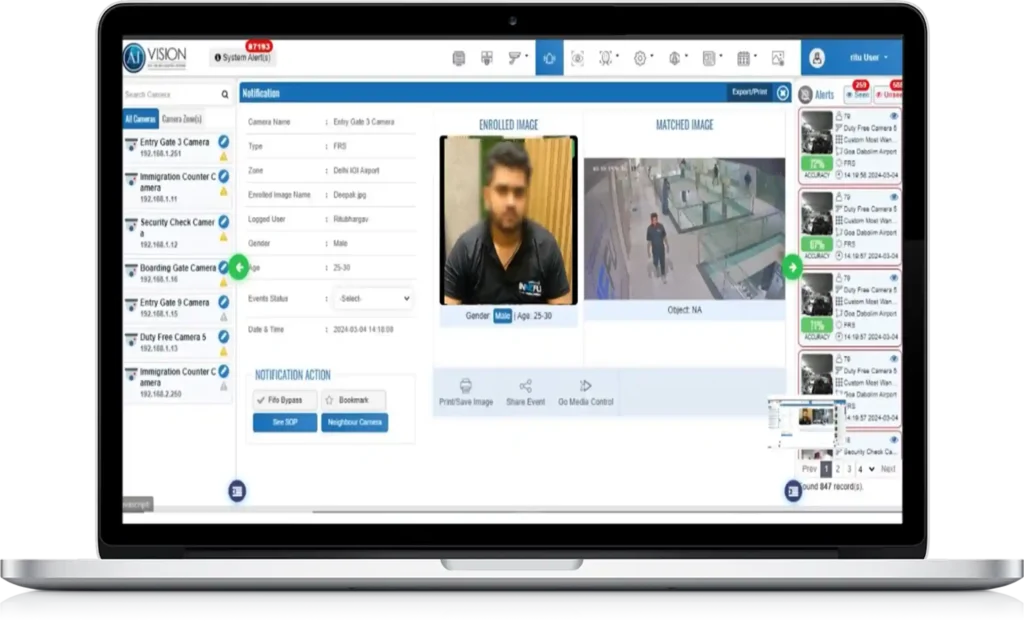 ai vision Facial Recognition system & Crowd Analysis