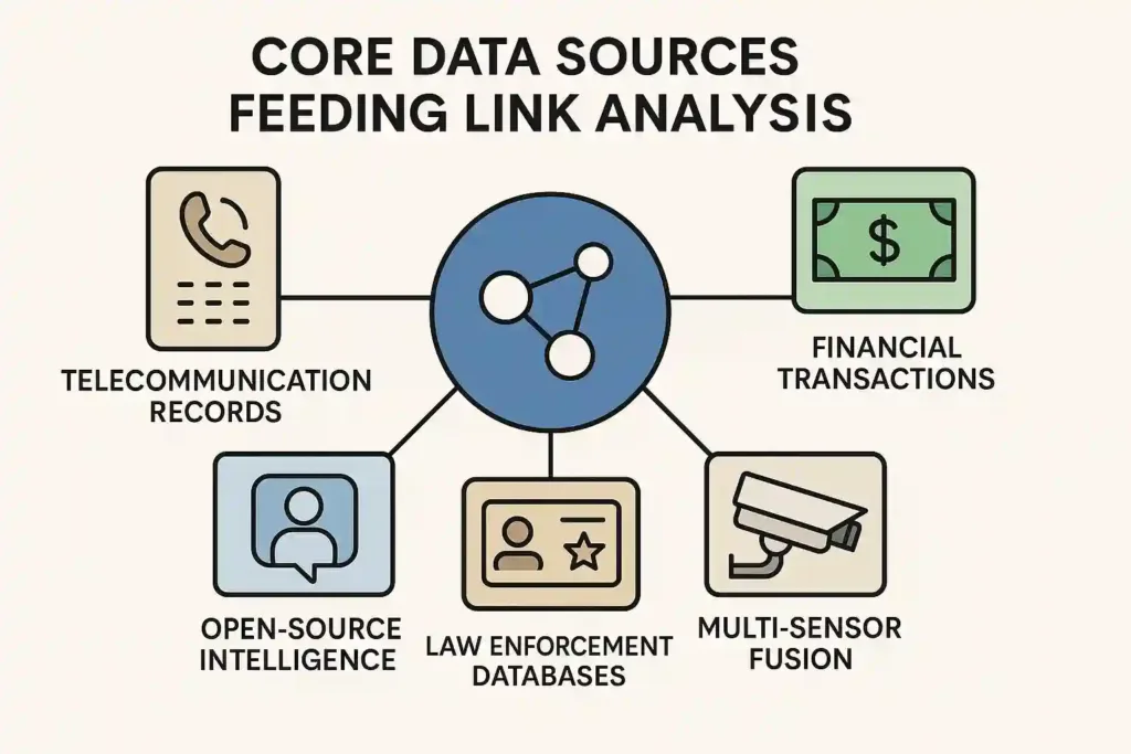 Core Data Sources Feeding Link Analysis