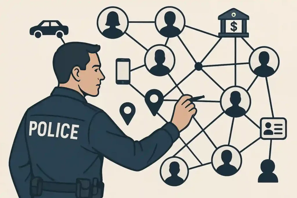Link Analysis in the Context of Police Investigations