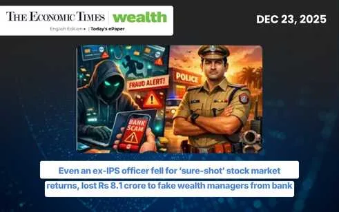 Even an ex-IPS officer fell for ‘sure-shot’ stock market returns, lost Rs 8.1 crore to fake wealth managers from bank