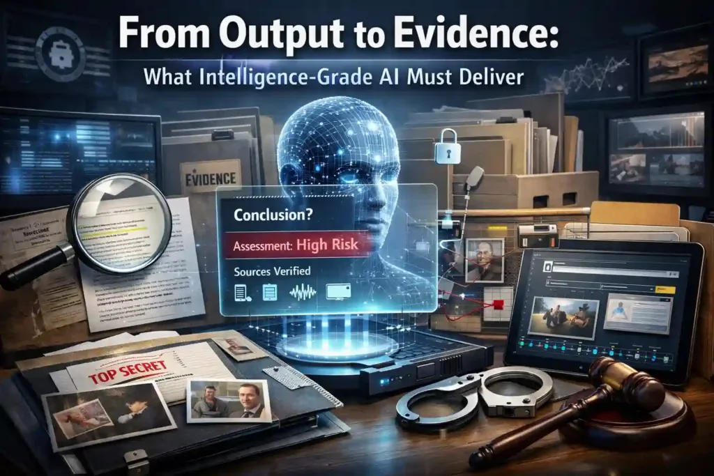 From Output to Evidence_What Intelligence-grade AI Must Deliver