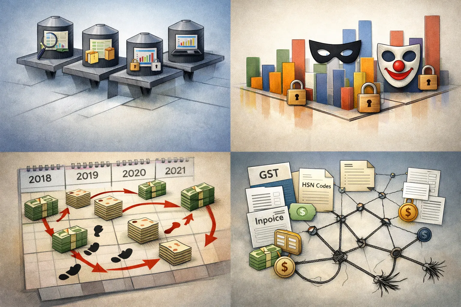 Investigations conducted in case-specific silos