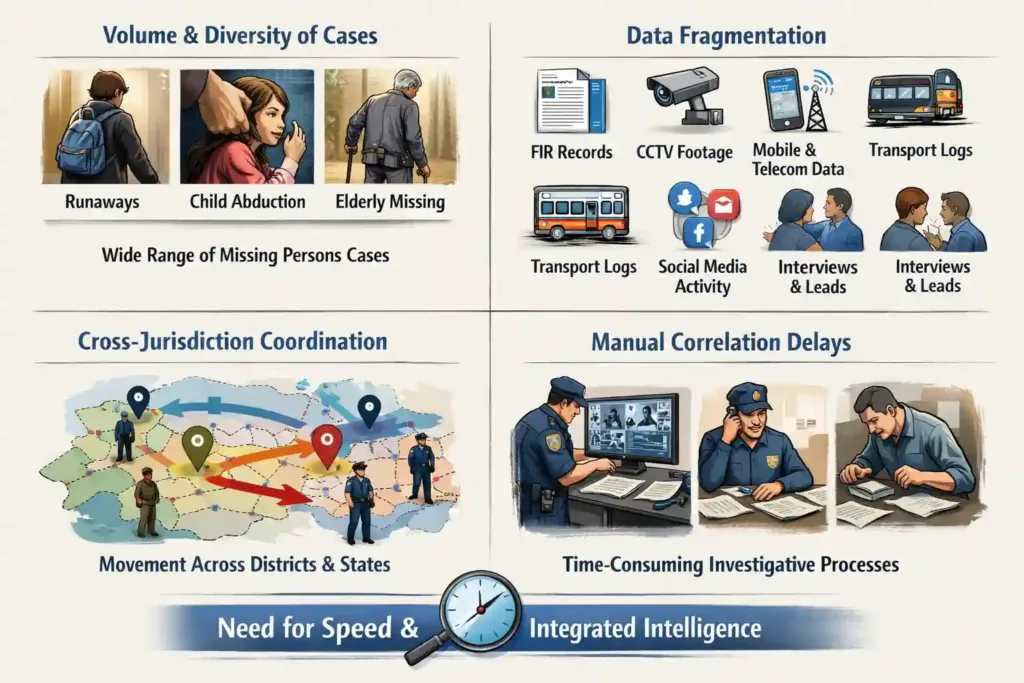 Missing persons investigations are complex because they combine urgency