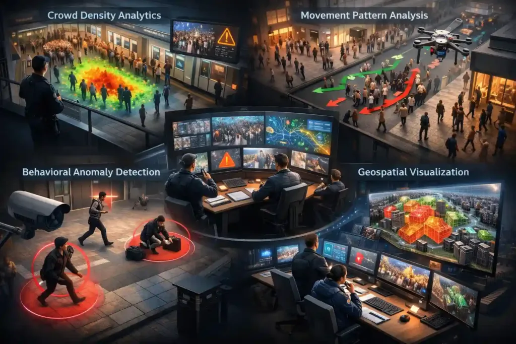 Core Capabilities of AI Crowd Monitoring Systems
