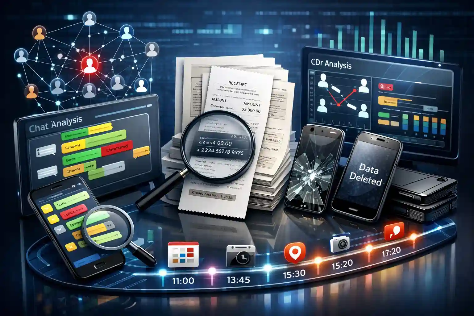 Perform communication and B-party link analysis