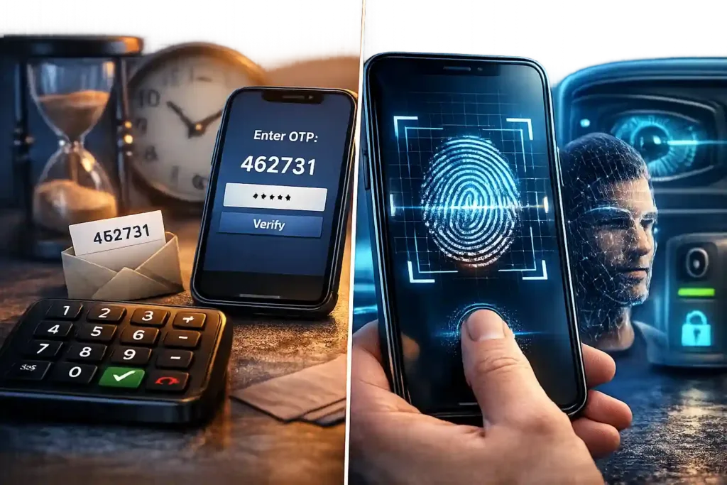 OTP vs Biometric Authentication