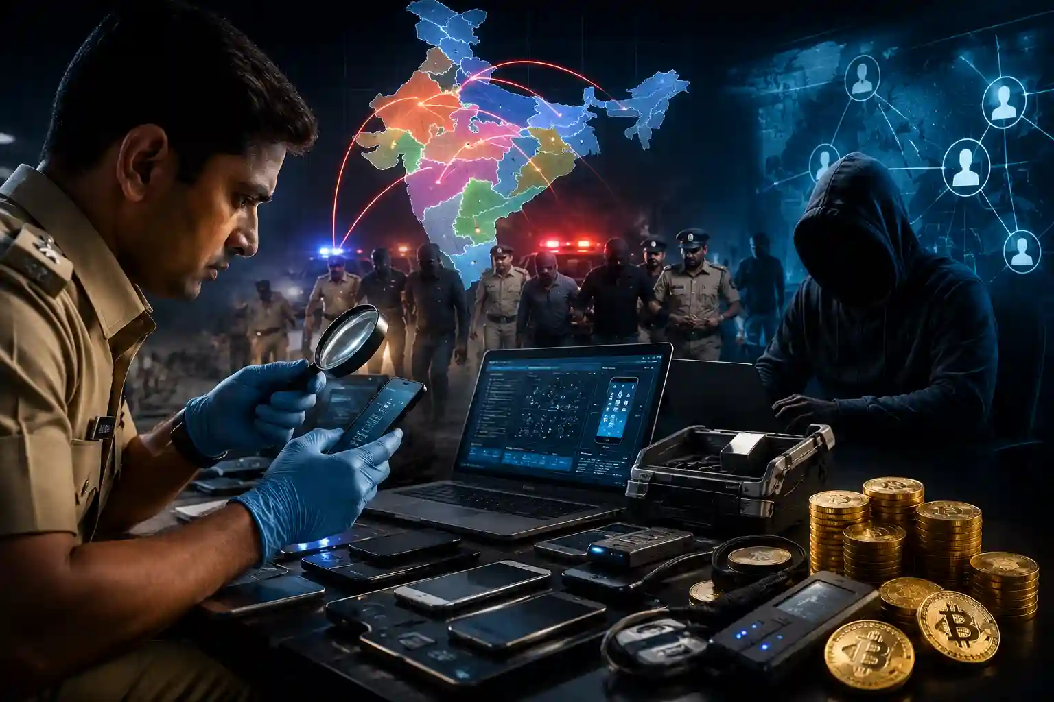 Investigating a Multi-state Digital Arrest & Crypto Laundering Syndicate Using Mobile Forensics