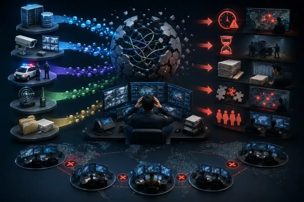 Fragmented intelligence and operational data across multiple systems  