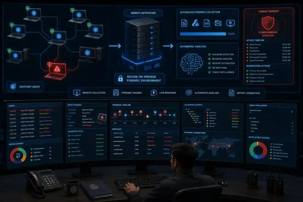 Digital forensics without dispatching a team