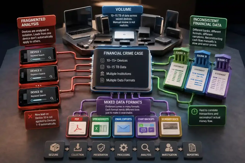 diagram of digital forensics financial crime
