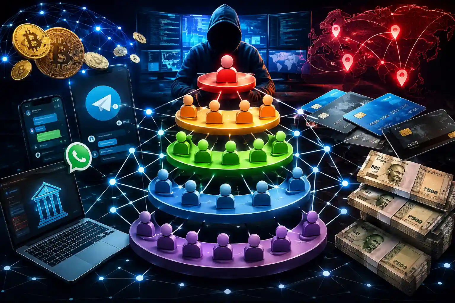 5-TIER CYBER FRAUD NETWORK