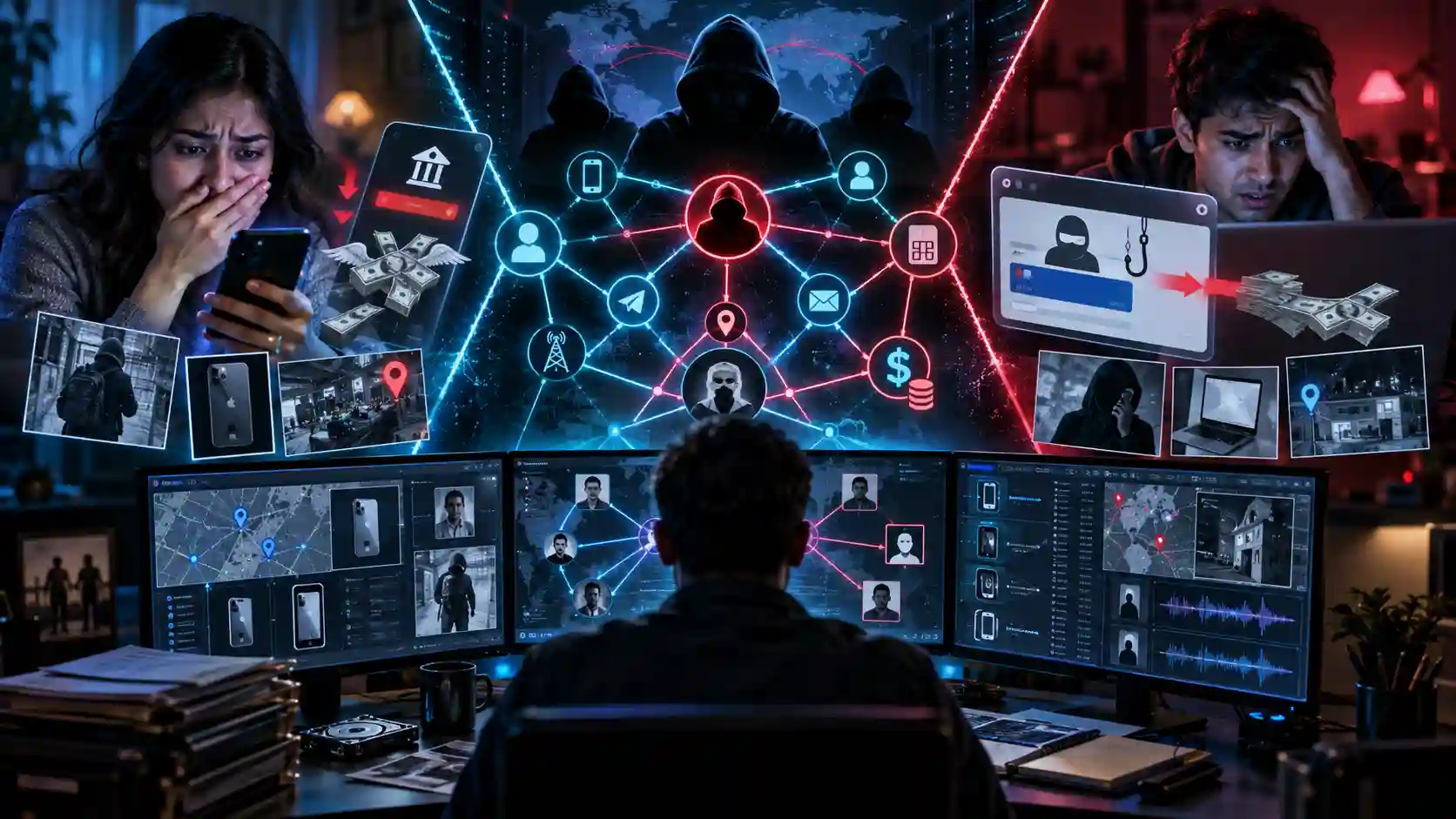 Connecting Two Cyber-Fraud Cases Through Hidden Digital Links