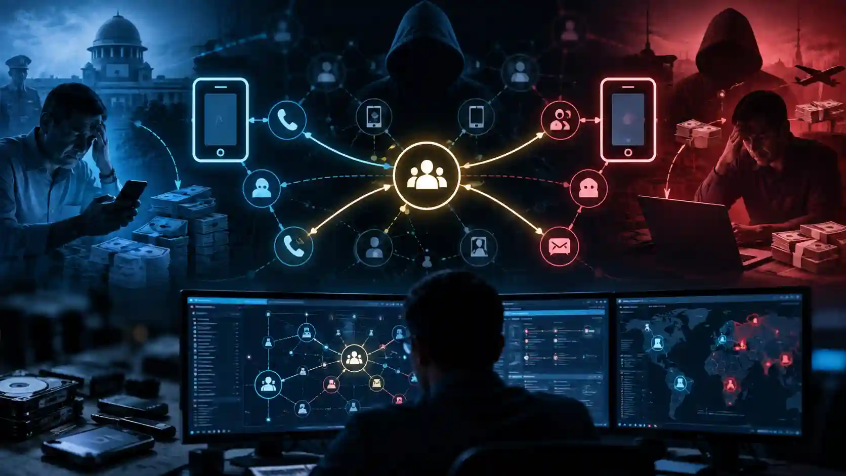 Connecting Two Cyber-Fraud Cases Through Hidden Digital Links