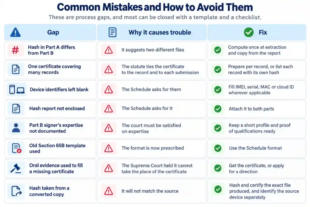 Common mistakes and how to avoid them