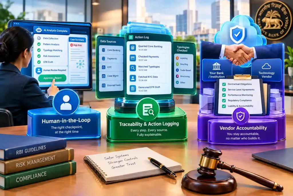 diagram of agentic AI in financial crime compliance
