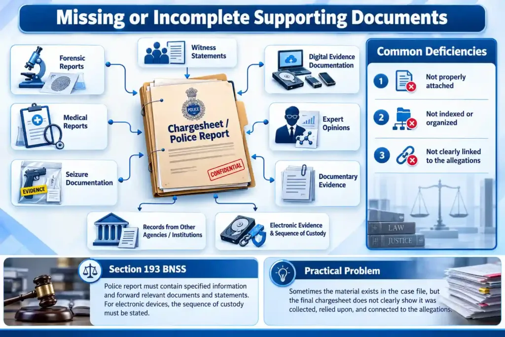 Diagram of Missing or Incomplete Supporting Documents